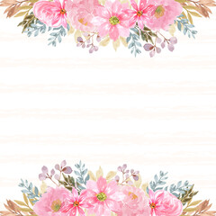 floral background with gorgeous pink flowers
