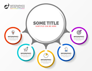 Infographic design template. Creative concept with 5 steps
