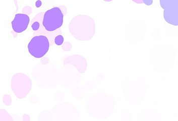 Fototapeta na wymiar Light Purple, Pink vector texture with disks.