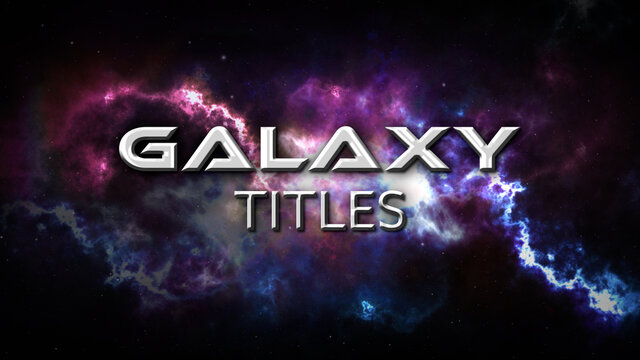 Colorful Galaxy Title