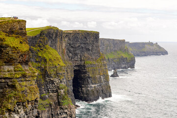 Cliffs of Moher (Aillte an Mhothair), edge of the Burren region in County Clare, Ireland. Great...