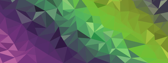 Abstract colorful low poly background for banner