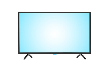 Computer display or lcd tv isolated on white background.