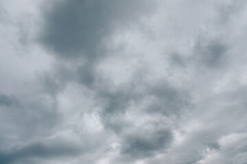 Dark clouds move across the sky
