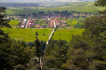 Village under Chopok peak - Pavcina Lehota view from Demanovska mountain. © Stanislav