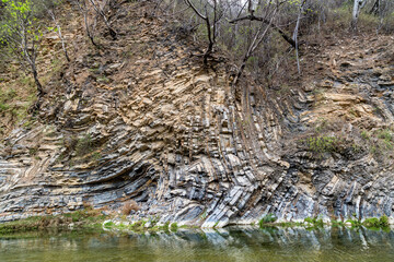 Folding or folding of rocks
