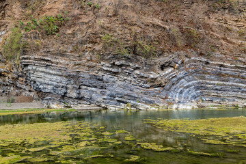 Folding or folding of rocks