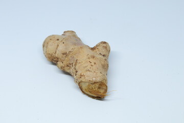 fresh ginger isolated on white background