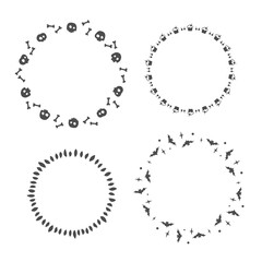 Round wreaths for decoration