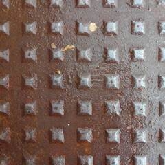 rusty metal plate