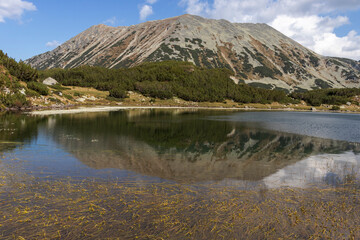 Muratovo lake and Todorka peak at Pirin Mountain, Bulgaria