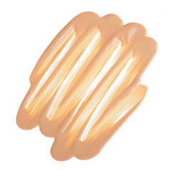 Foundation cream beauty on white background isolation, top view