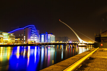 Naklejka premium The Samuel Beckett Bridge, Dublin, Ireland