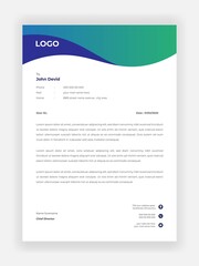 Creative Style Business Letterhead Design For Your Business Vector Template