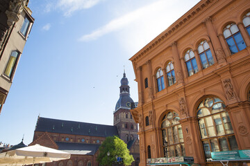 Fototapeta premium Very beautiful old city of Riga in Latvia.