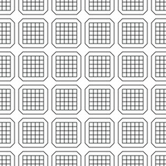 Seamless chip pattern, geo, geometric background, techno checkered background, black and white linear pattern, simple modern texture, seamless fabric print, screen print texture, vector

