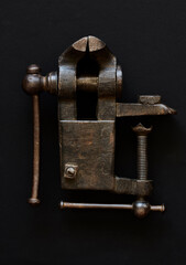 Beautiful old cast iron locksmith vise.