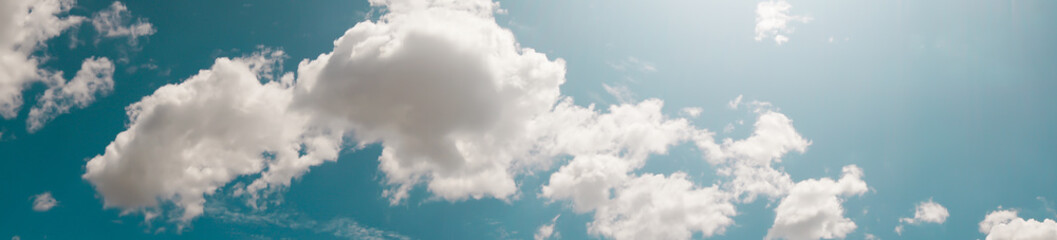 Fototapeta na wymiar Panorama of cloud with beautiful sky