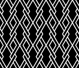 Vector geometric seamless pattern. Modern geometric background. Repeating geometric pattern with rhombuses.