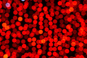 abstract red bokeh background with circles