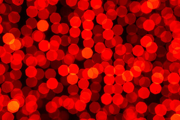 red bokeh background