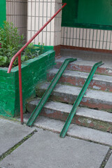 Ramp for people with disabilities and for those who has reduced mobility or for people with wheelchairs or bicycles