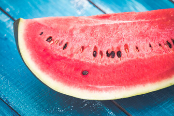 Summer fruits. Fresh watermelon slice
