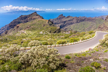 Mountain road, Tenerife, Canary islands, Spain - 358618203
