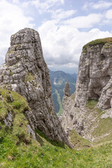 View from the mountain with the name Loser in the Dead Mountains (Totes Gebirge) in Austria