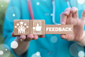 Feedback Patient Satisfaction Medical Concept. Healthcare Quality Experience.