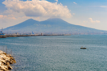 It's Vesuvius volcano in Naples, Italy.