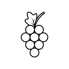 Grape fruit line icon