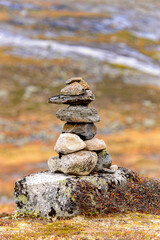 Stones in the Hardangervidda National Park, Norway
