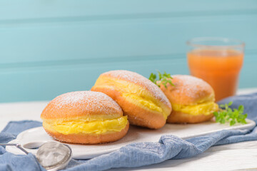 Portuguese fried dough with sugar