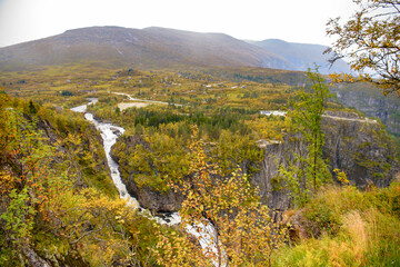 Obraz premium Voringfossen, the 83rd highest waterfall in Norway