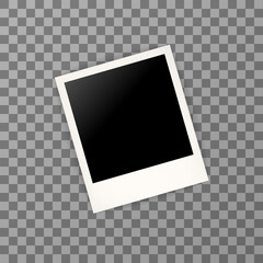 Photo frame with shadow. Vector illustration. EPS 10.