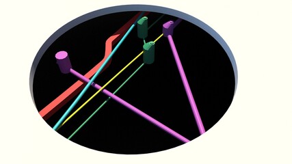 Underground civil utility pipes