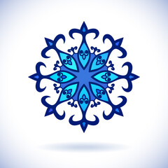 Oriental ornament, Isolated design element, Vector illustration