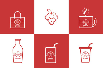 Vector design illustration of food and drink seamles pattern background.Good for food wallpaper background concept