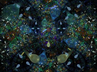 Imaginatory fractal background Image