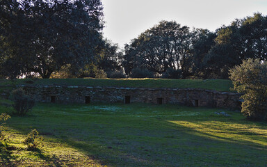 Zahurda, old stone sty and earth roof