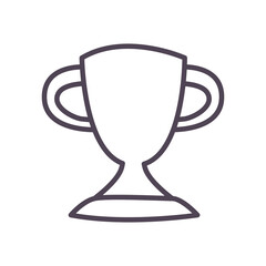 Isolated trophy line style icon vector design