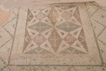 Gladiatoren Mosaike in der archäologischen Stätte Kourion auf Zypern 