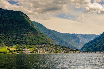 It's Outstanding landscape of the mountains of Sognefjord, Norway