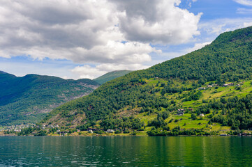 It's Nature of the Norway, Sognefjord, the longest Norwegian fjord