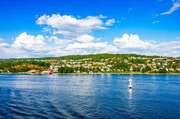 Fototapeta na wymiar It's Oslofjord, way from Oslo, to the Baltic Sea