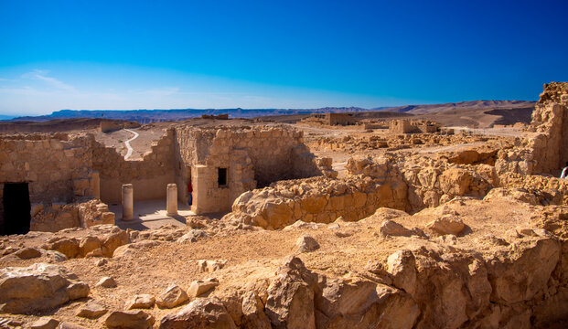 view of the ancient fortress of Massada