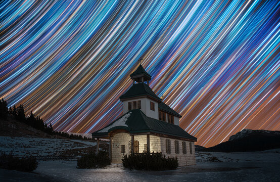 Startrail a Levico Terme