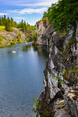 It's Nature landscape of the river and rock