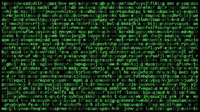 The secret codes on screen. Concept of cyber security.
